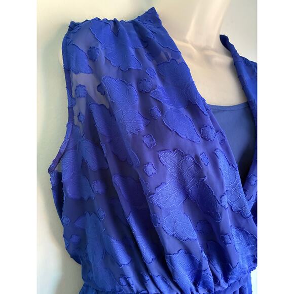 Sunday in Brooklyn Anthropologie Blouse Floral Blue Large - Picture 3 of 11